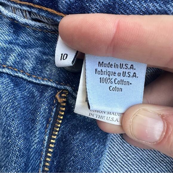 Vtg 90s Classic Calvin Klein 5 Pocket Jeans Taper Straight USA Made Mom Denim 10 - Picture 5 of 9